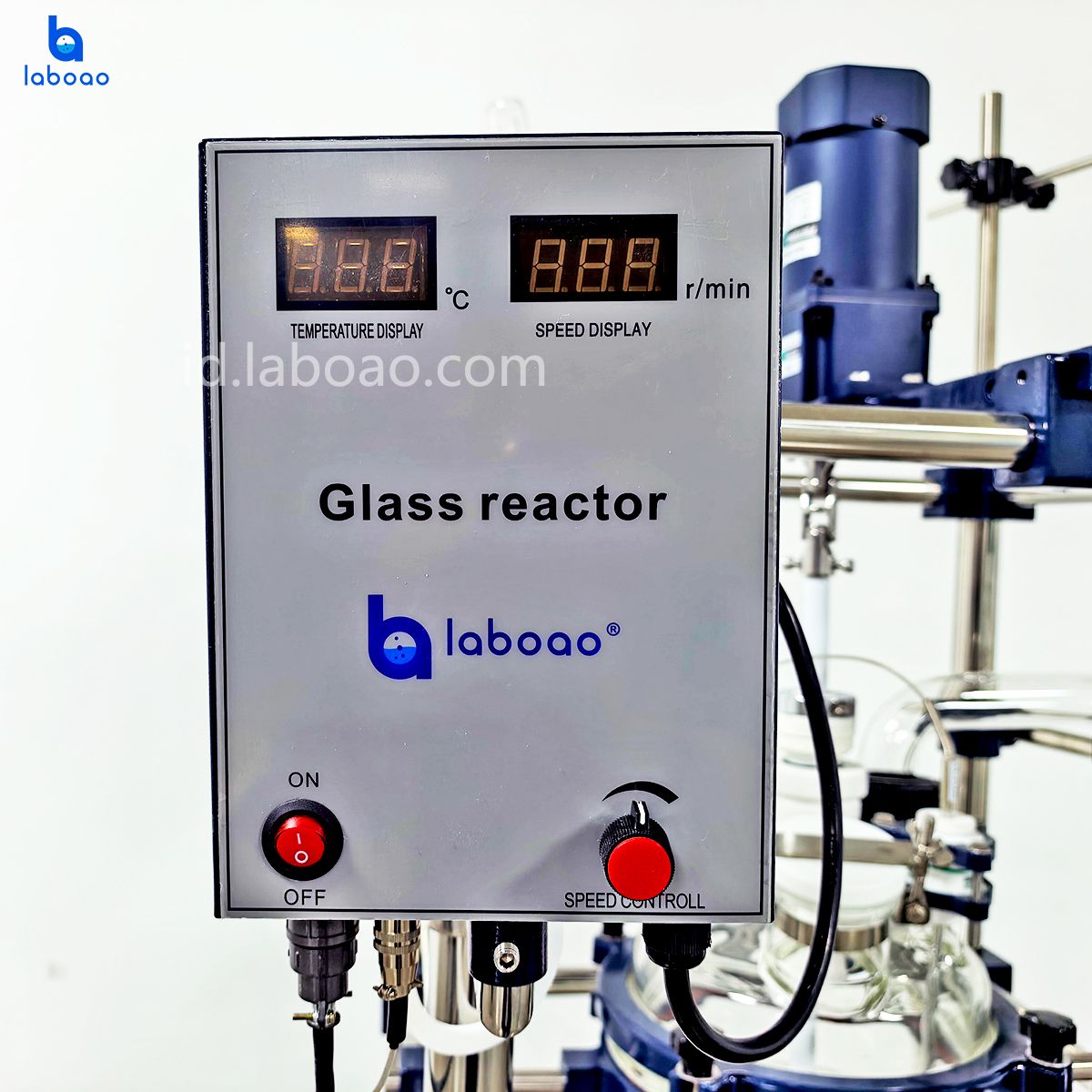 10-100L Reaktor Kaca Berlapis Tiga Lapis