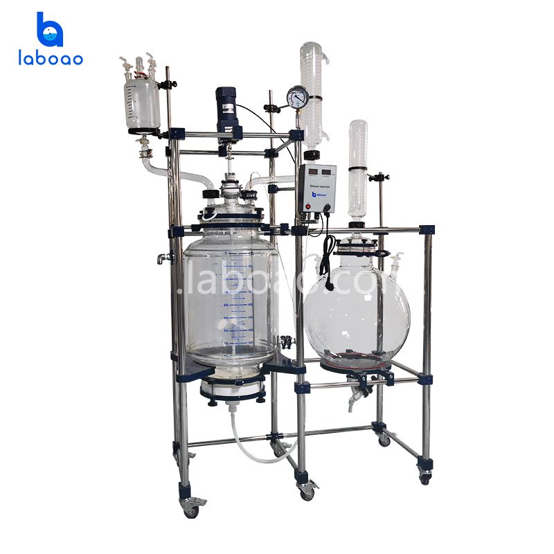 Filter Kristalisasi 100L Reaktor Kaca Berjaket
