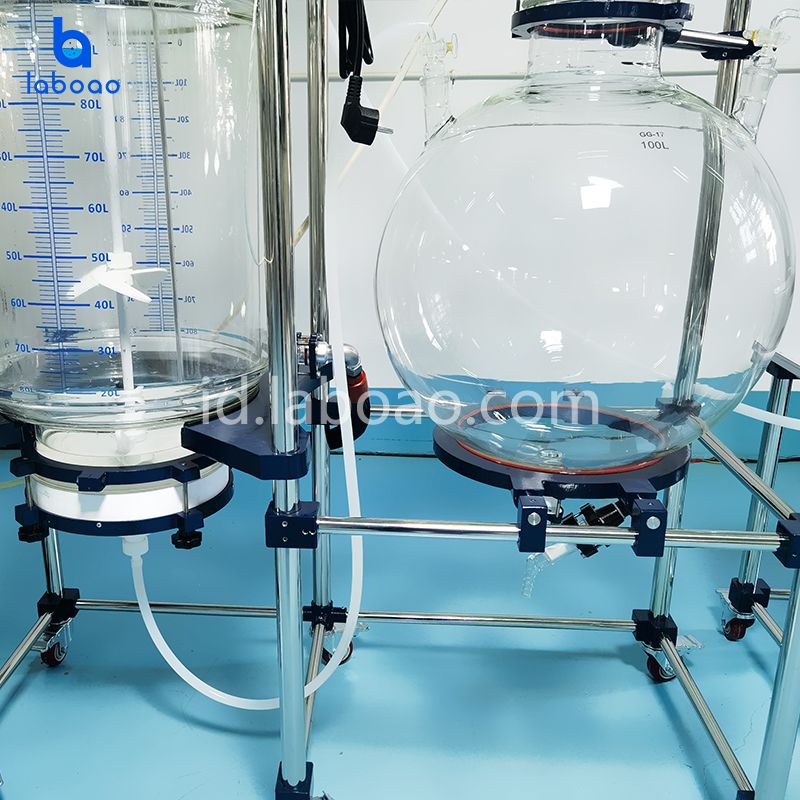 Filter Kristalisasi 100L Reaktor Kaca Berjaket