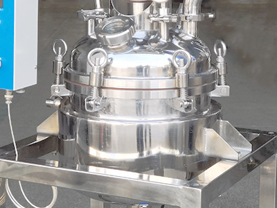Reaktor Kimia Baja Tahan Karat Berjaket 10L detail - Badan ketel baja tahan karat, anti korosi, tahan suhu tinggi, tahan tekanan tinggi.
