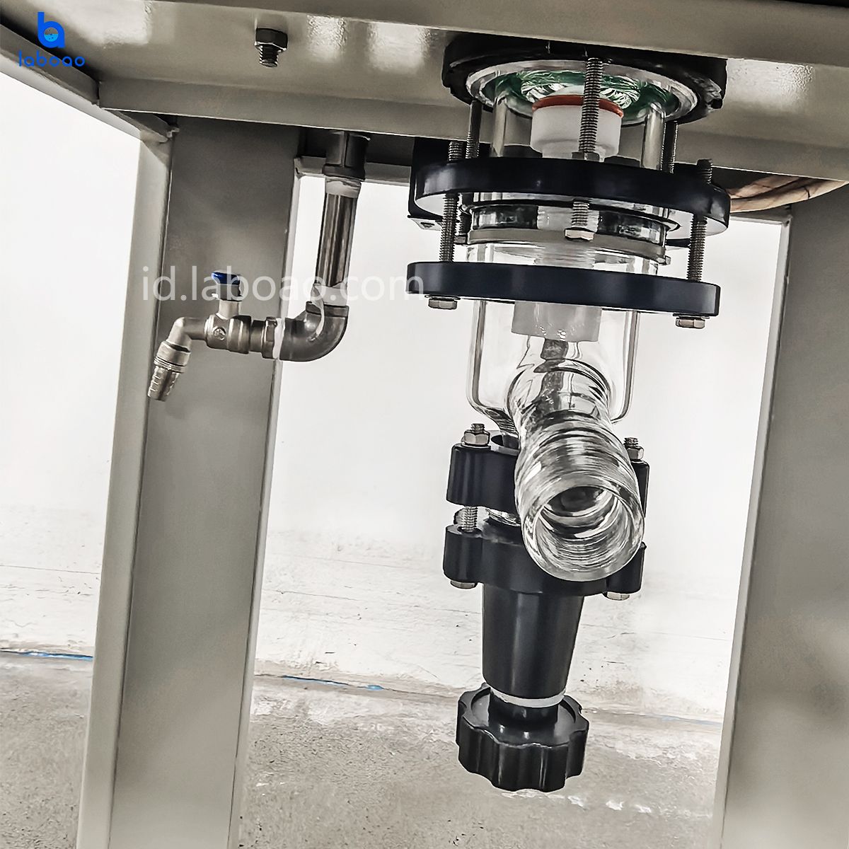 20L Single Layer Glass ReactorReaktor Kaca Lapisan Tunggal 20L