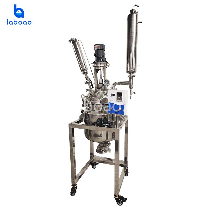Reaktor Baja Tahan Karat Lapisan Ganda 30L Untuk Distilasi