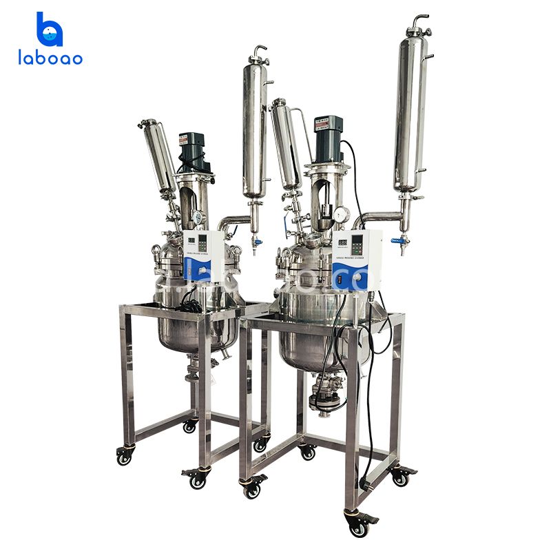 Reaktor Baja Tahan Karat Lapisan Ganda 30L Untuk Distilasi
