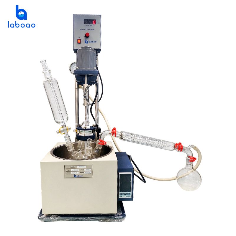 Reaktor Kaca Lapisan Tunggal 5L
