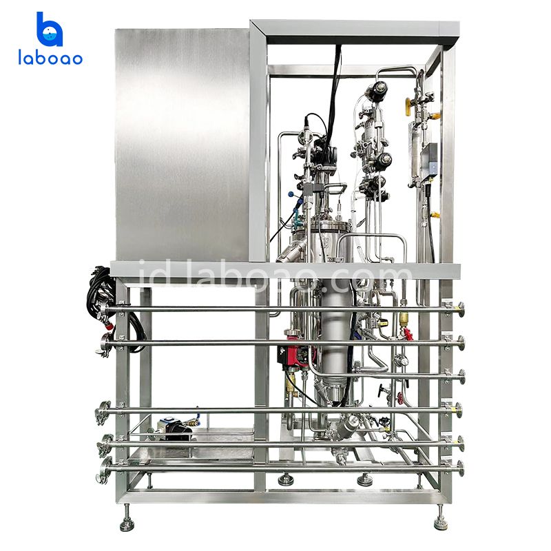 Fermentor Bioreaktor Stainless Steel Dengan Penerangan